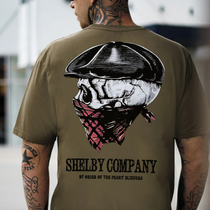 Shelby Company By Order Of The Peaky Blinders Skull Print Men's T-shirt