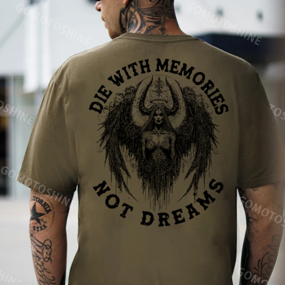 DIE WITH MEMORIES NOT DREAMS Fallen Angel Men's T-Shirt