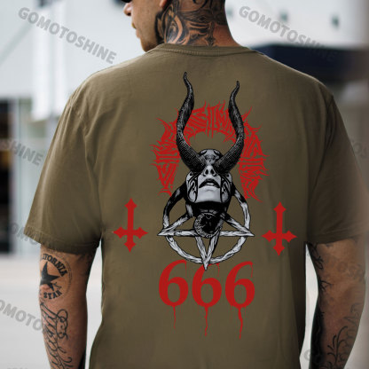 Evil Bleeding Runes Witch Print Men's T-Shirt