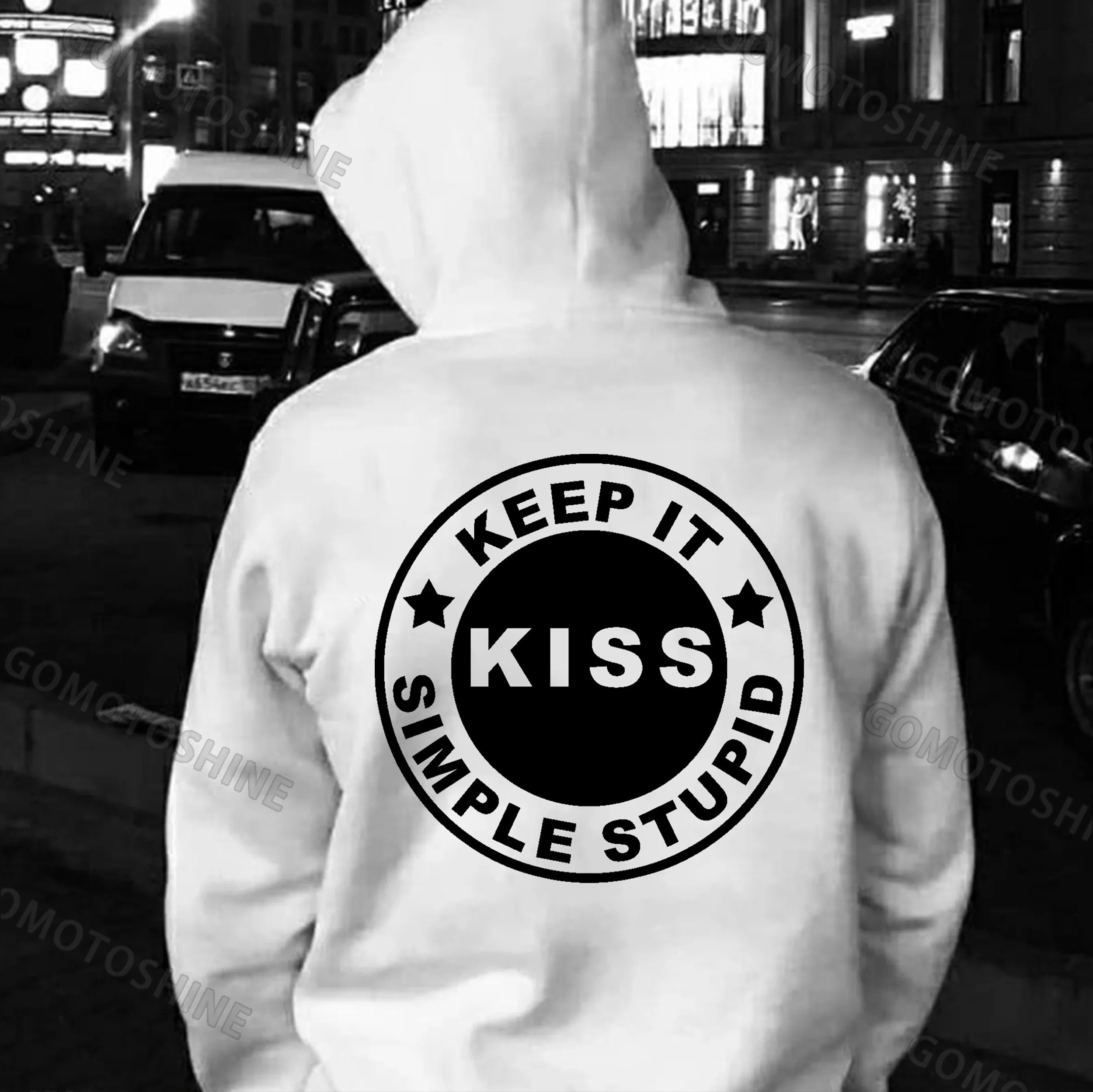 KEEP IT SIMPLE STUPID Print Men's Hoodie