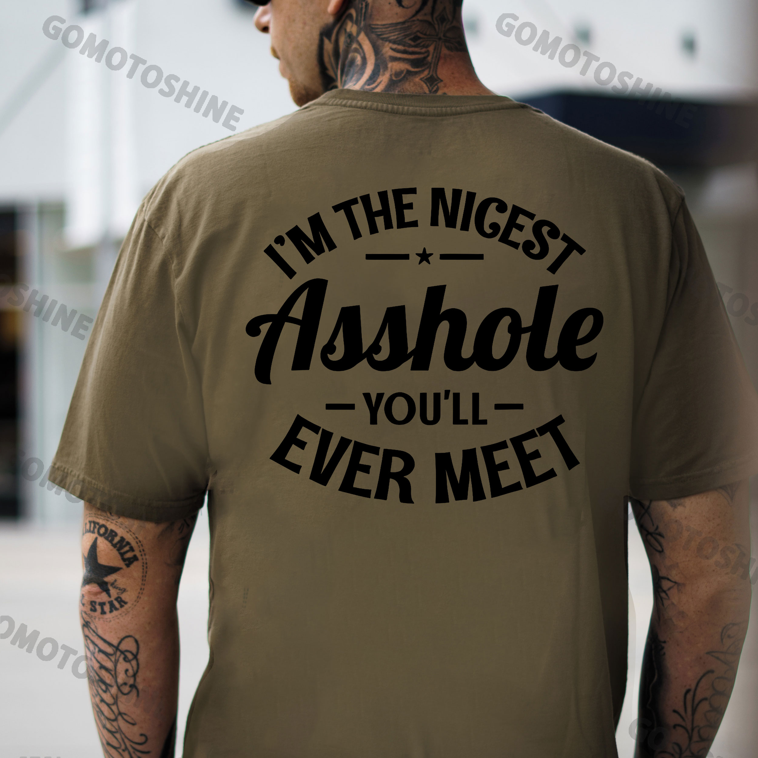 I'M THE NICEST ASSHOLE YOU'LL EVER MEET Print Men's T-Shirt