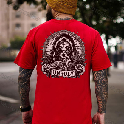 UNHOLY Tattooed Nun Print Men's T-Shirt