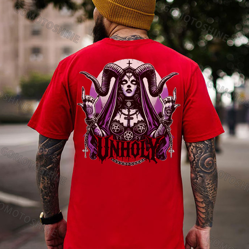 UNHOLY Devil Nun Print Men's T-Shirt