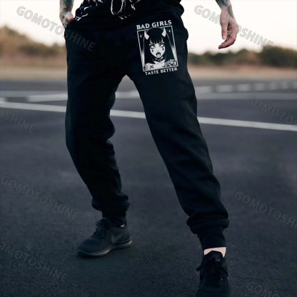 BAD GIRLS TASTE BETTER Devil Girl Men's Print Sweatpants