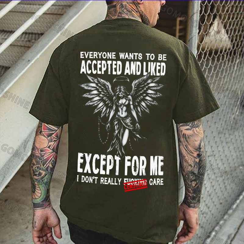EVERYONE WANTS TO BE ACCEPTED AND LIKED Angel Print Men's T-Shirt