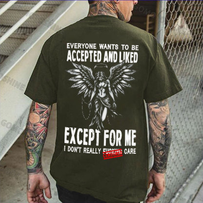EVERYONE WANTS TO BE ACCEPTED AND LIKED Angel Print Men's T-Shirt