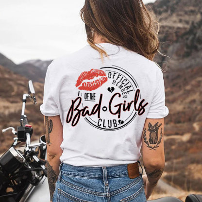 BAD GIRLS CLUB Red Lips Print Women's T-shirt