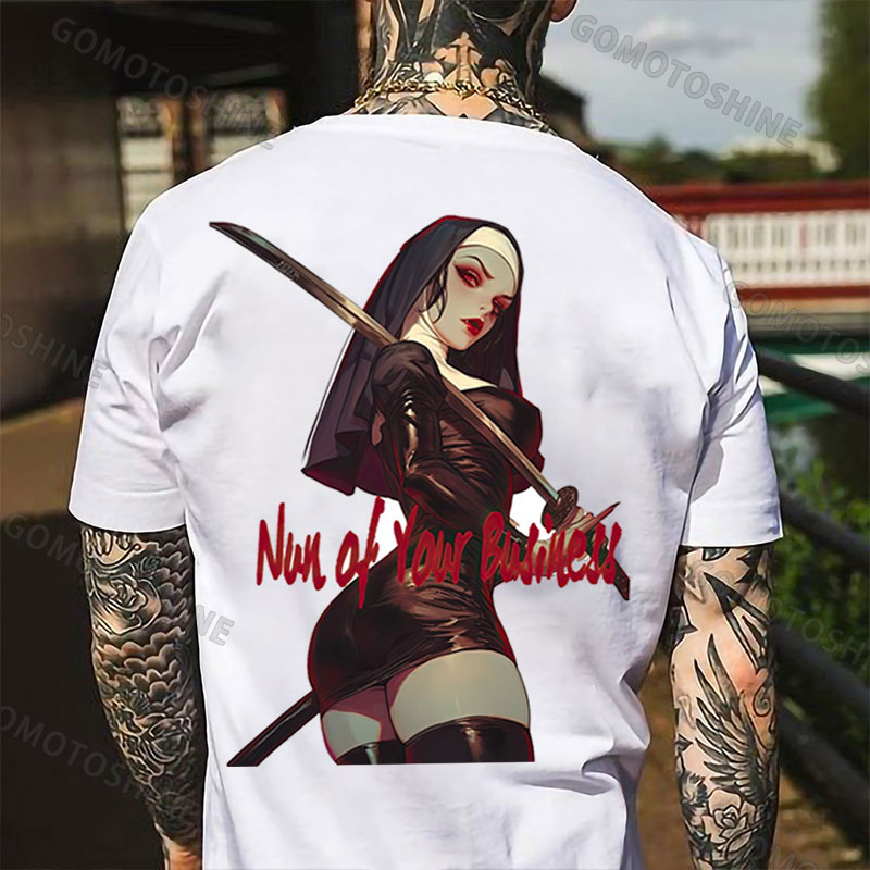 NUN OF YOUR BUSINESS Nun Killer Print Men's T-Shirt