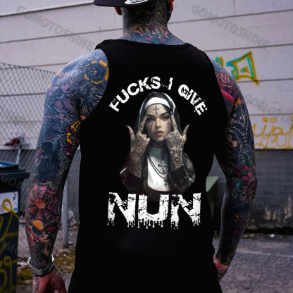 F*CKS I GIVE NUN Defiant Nun Print Men's Vest