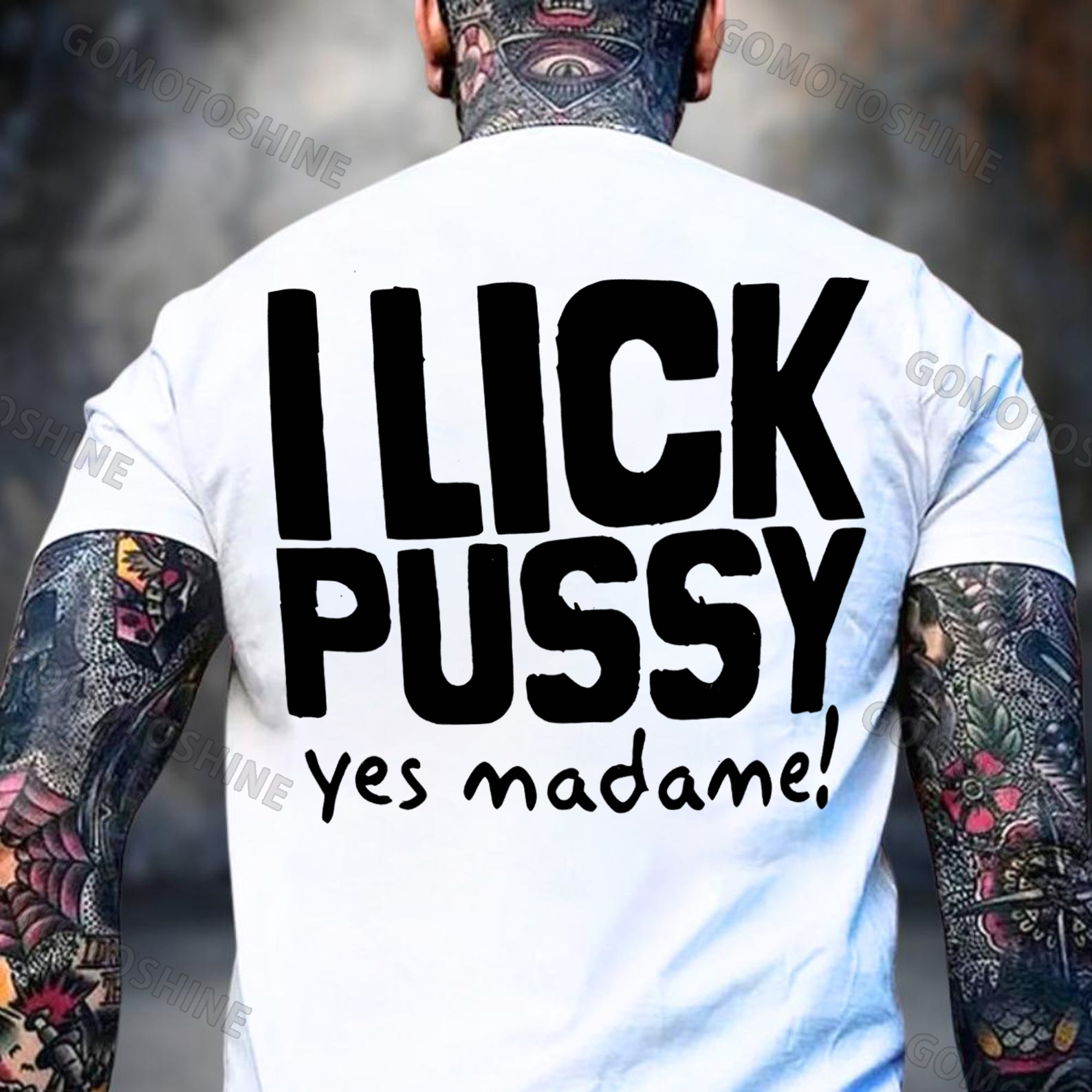 I LICK PUSSY YES MADAME Print Men's T-Shirt