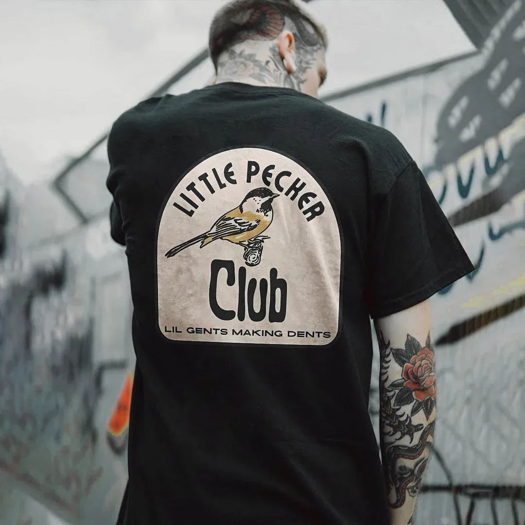 LITTLE PECKER CLUB LIL GENTS MAKING DENTS Print T-Shirt
