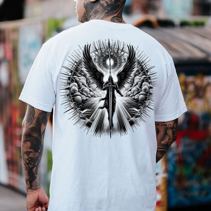 Angel Knight Print Men's T-Shirt