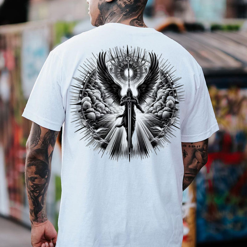 Angel Knight Print Men's T-Shirt