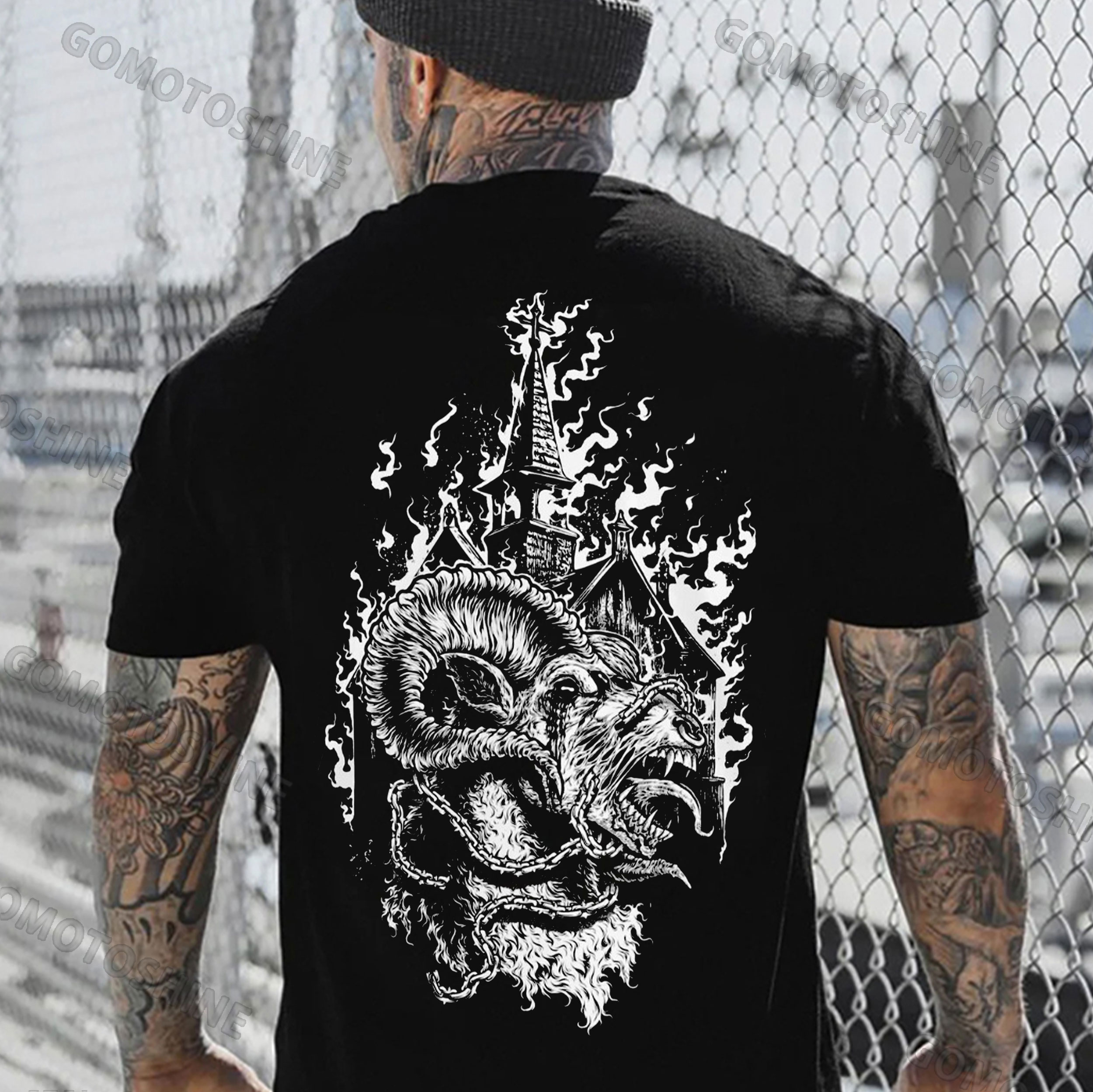 Evil Sheep Church Print Men's T-Shirt