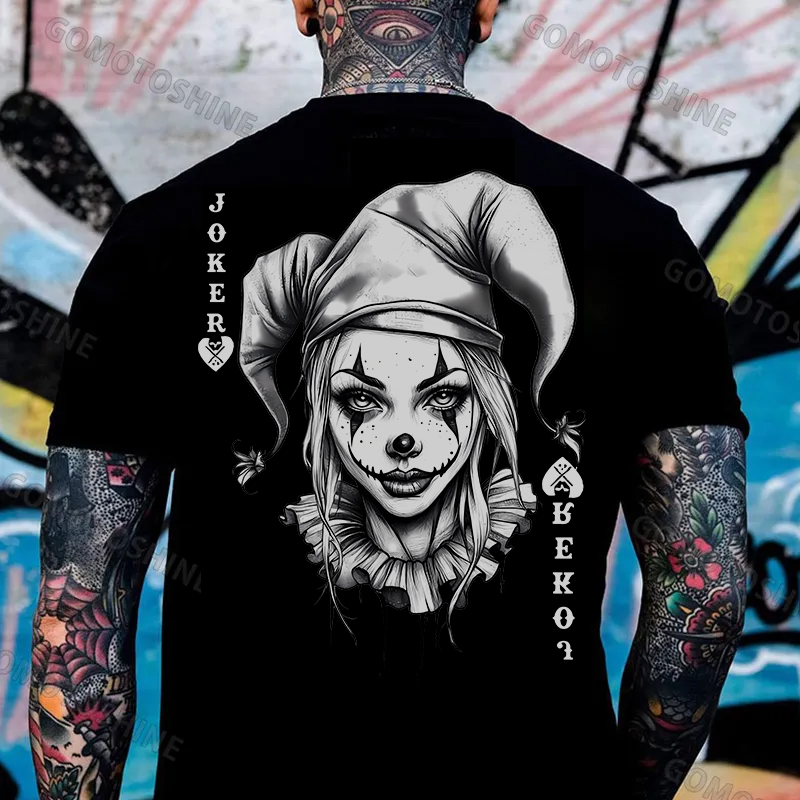 POKER JOKER Joker Lady Print Men's T-Shirt