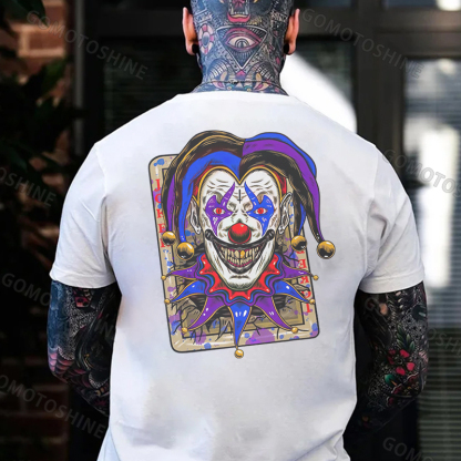 POKER JOKER Evil Smile Joker Print Men's T-Shirt