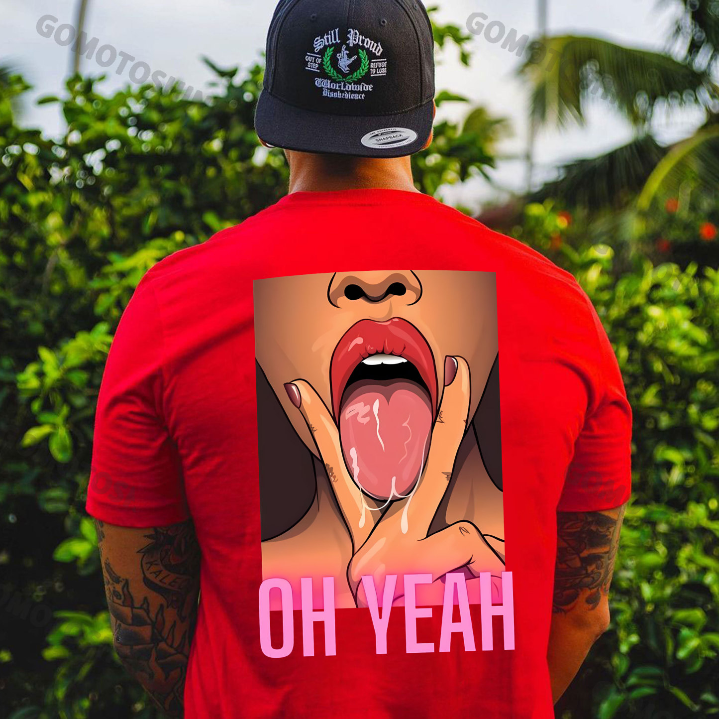 OH YEAH Dirty Woman Print Men's T-Shirt