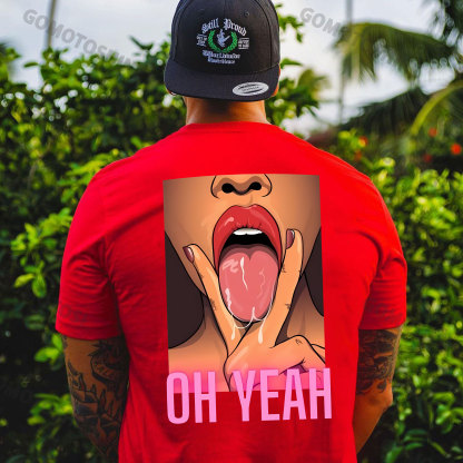 OH YEAH Dirty Woman Print Men's T-Shirt