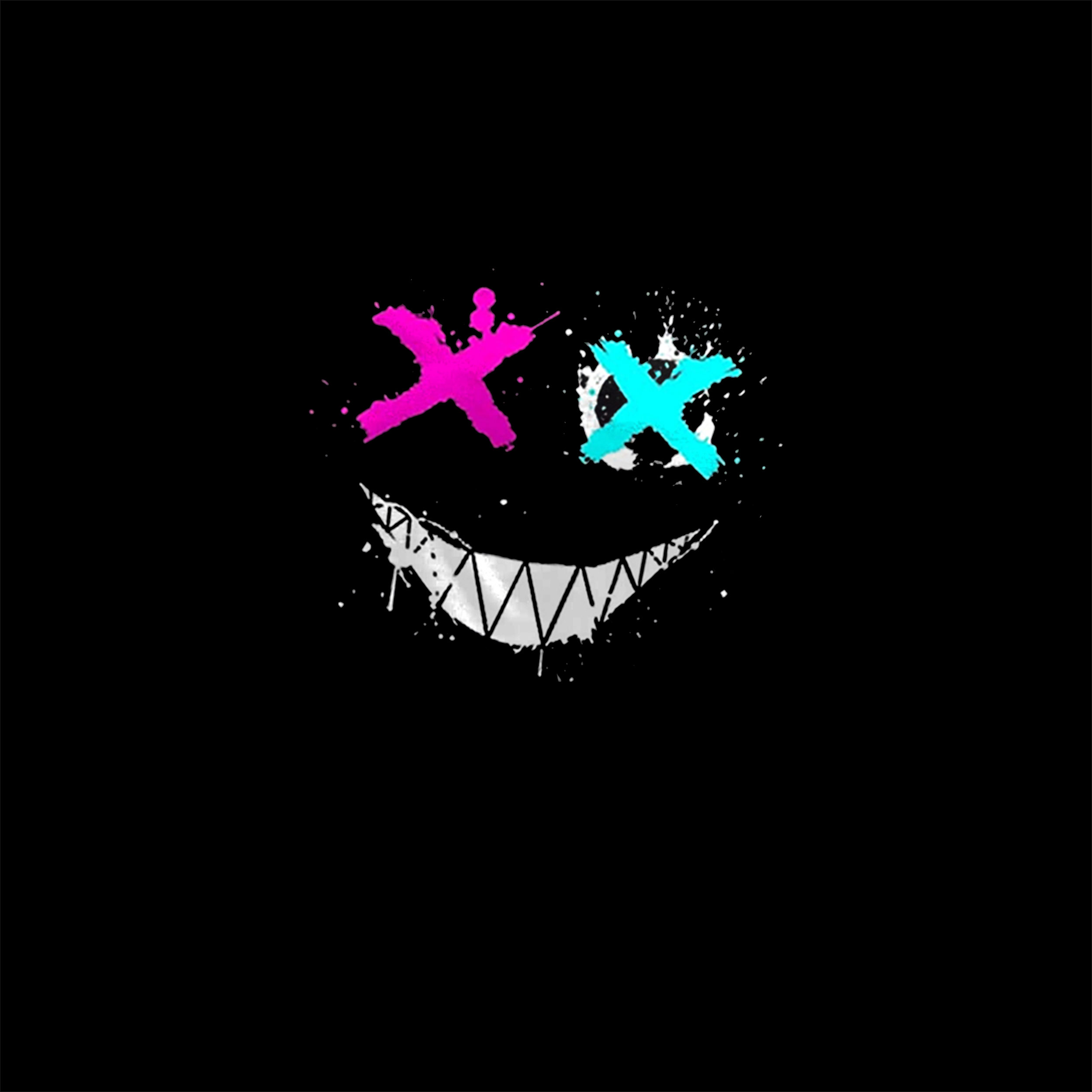 Evil Emoji Graphic Black Print T-Shirt Image - 12