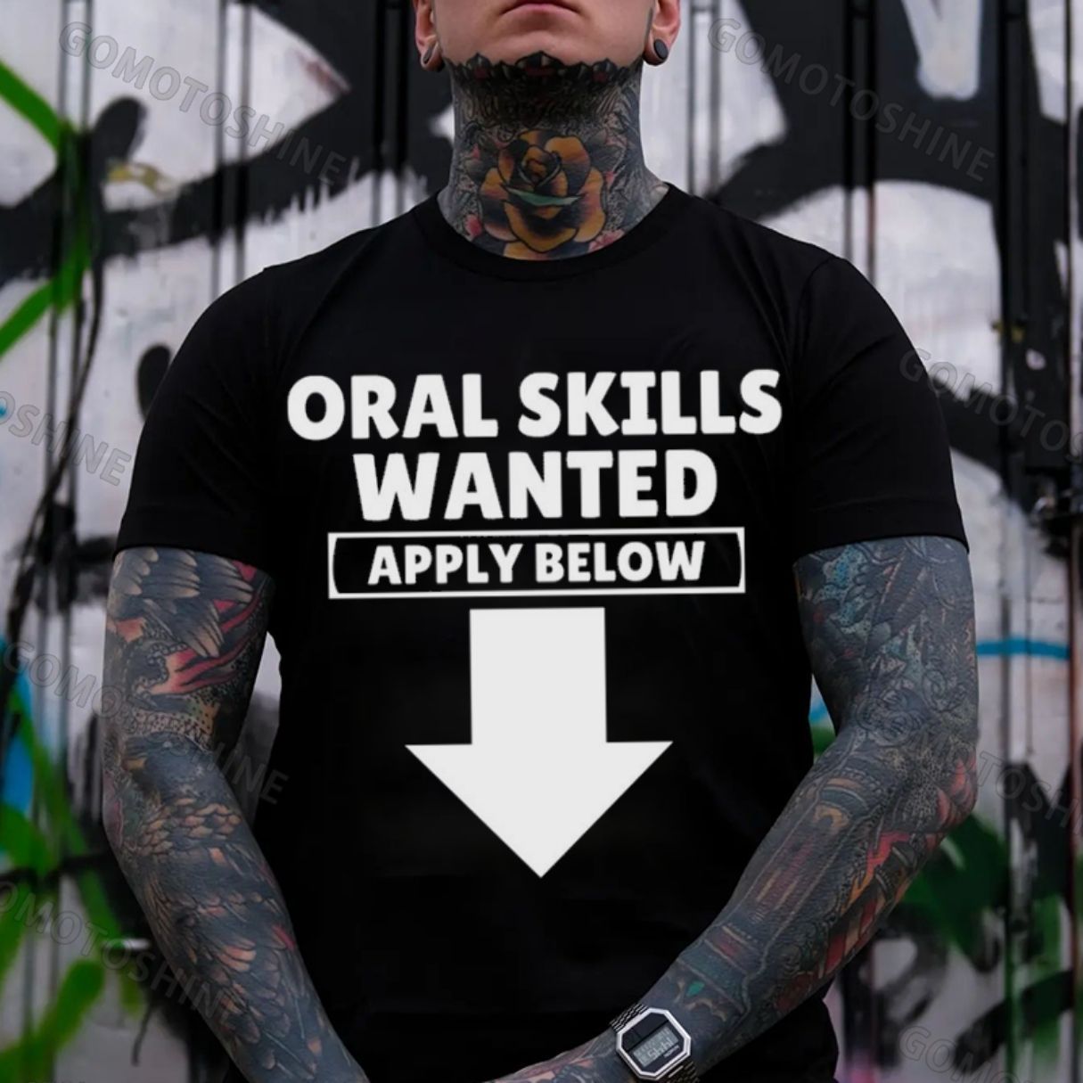 ORAL SKILLS WANTED APPLY BELOW Print Men's T-shirt