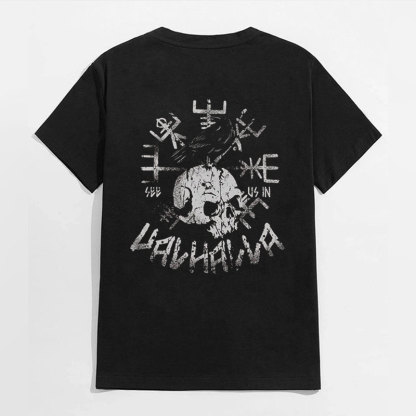 SEE US IN VAV HAVVA Letter Casual Graphic Black Print T-shirt