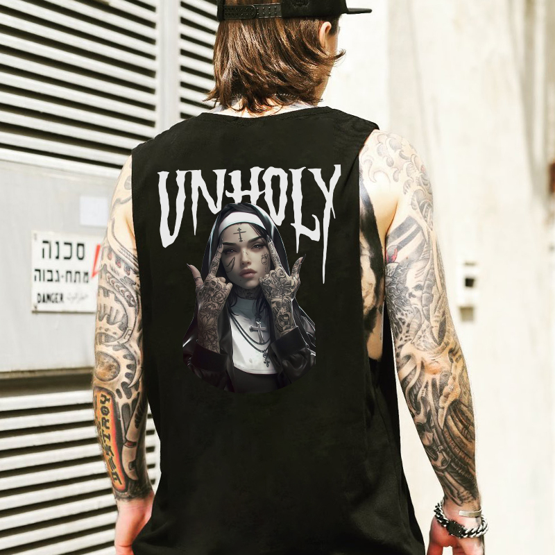 UNHOLY Defiant Nun Print Men's Vest