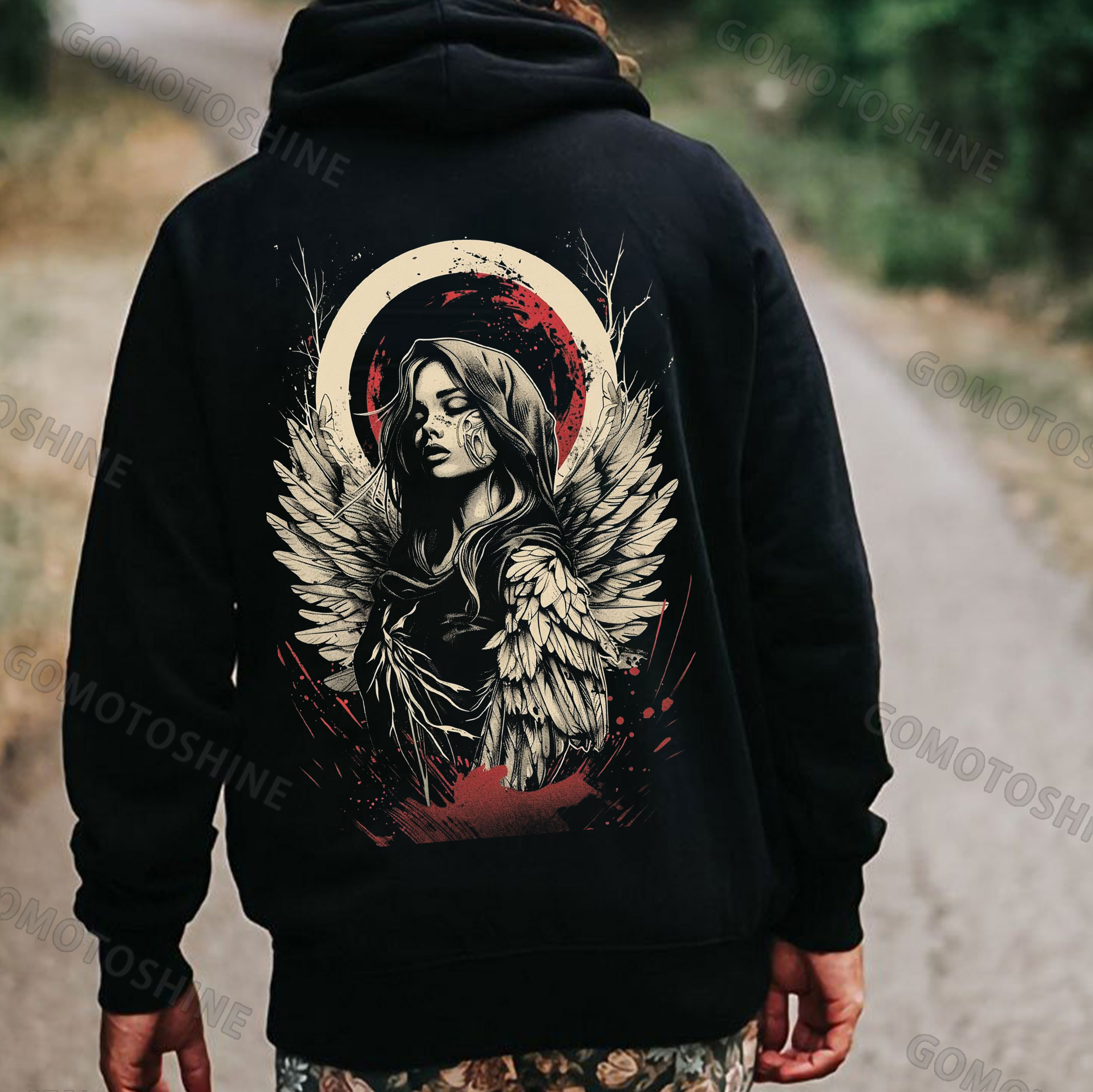 Doomsday Angel Print Men's Hoodie