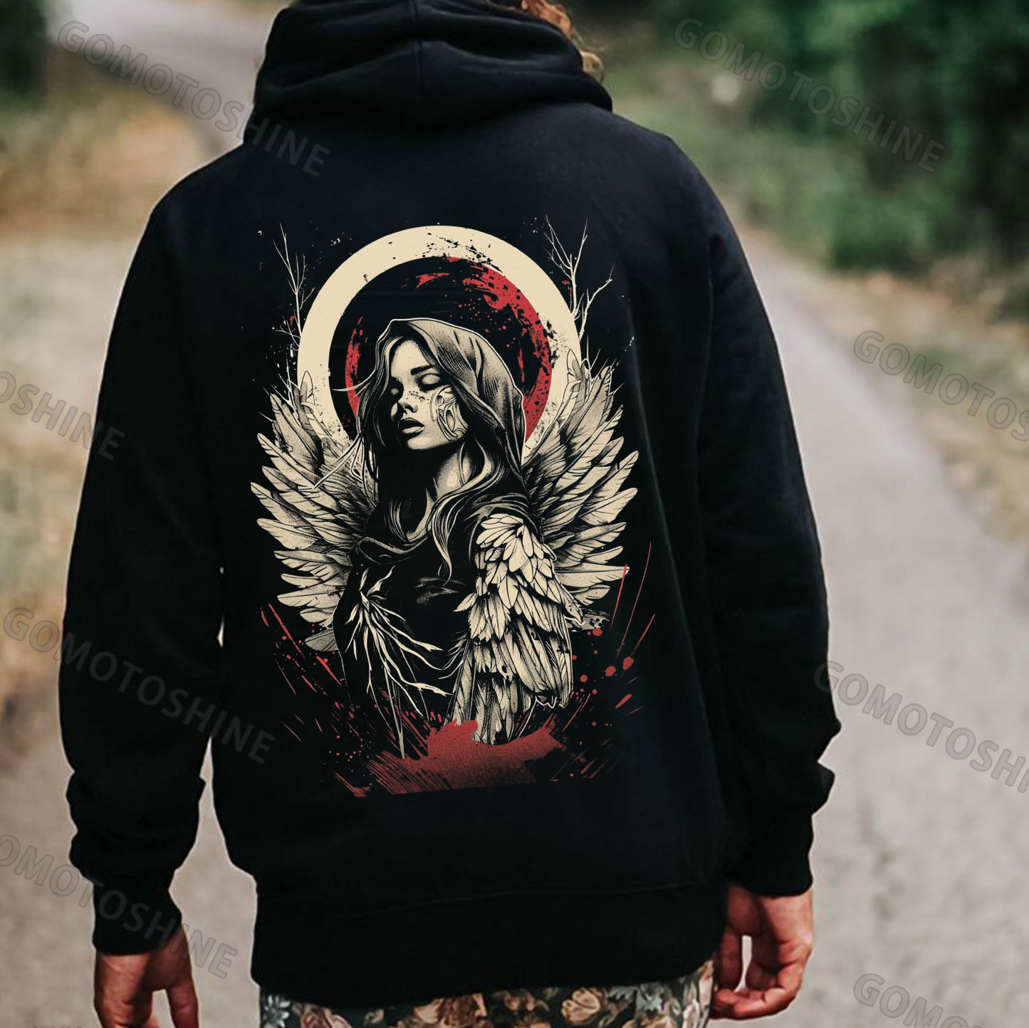 Doomsday Angel Print Men's Hoodie