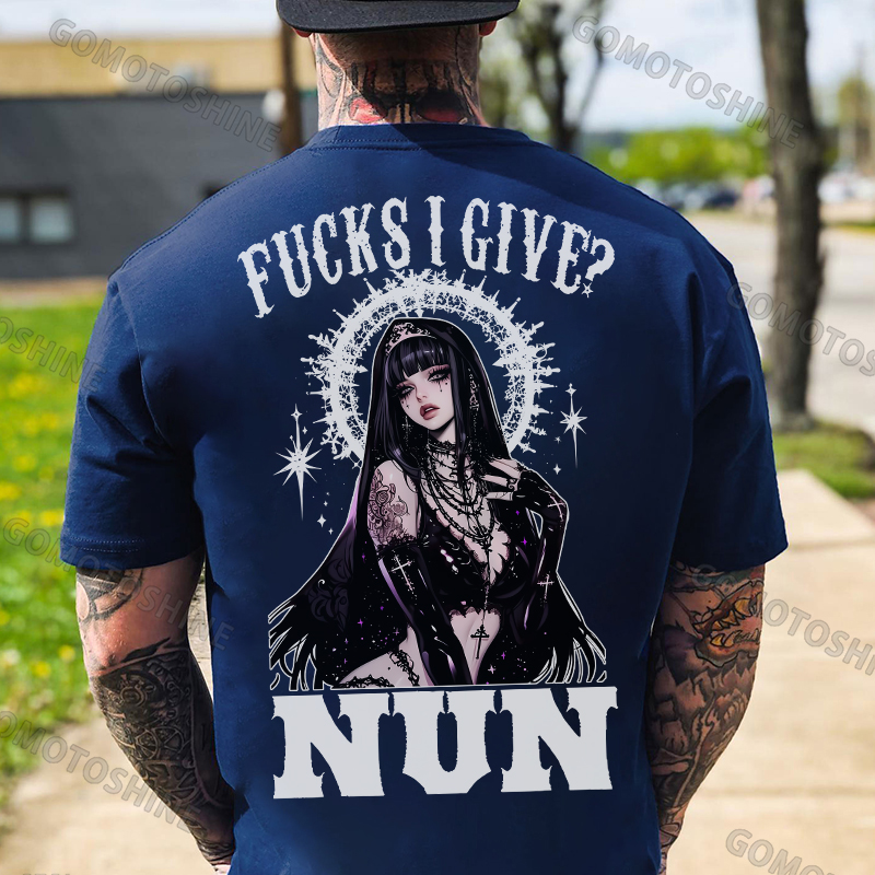 FUCKS I GIVE NUN Divine Nun Print Men's T-Shirt