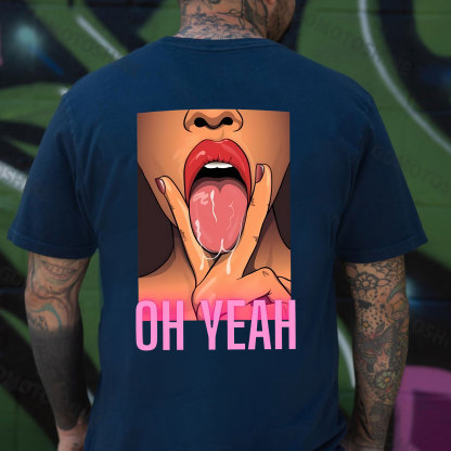 OH YEAH Dirty Woman Print Men's T-Shirt