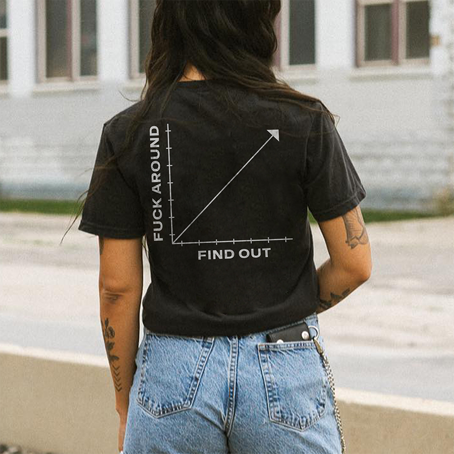 FUCK AROUND FIND OUT Print Women's T-shirt