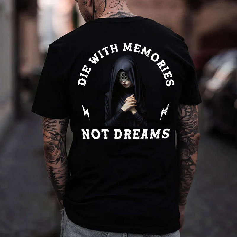 DIE WITH MEMORIES NOT DREAMS Blindfolded Nun Print Men's T-Shirt