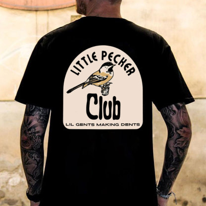 LITTLE PECKER CLUB LIL GENTS MAKING DENTS Print T-Shirt