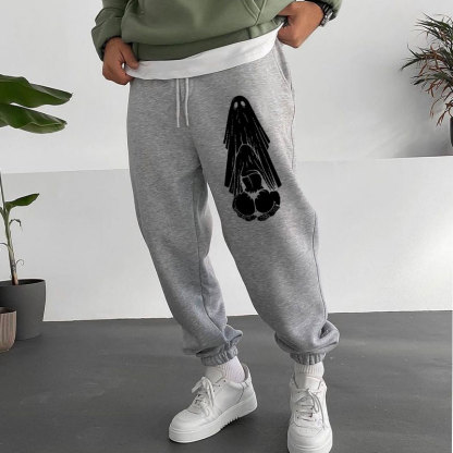 Oral Sex with Ghost Dirty Love Men's Print Sweatpants