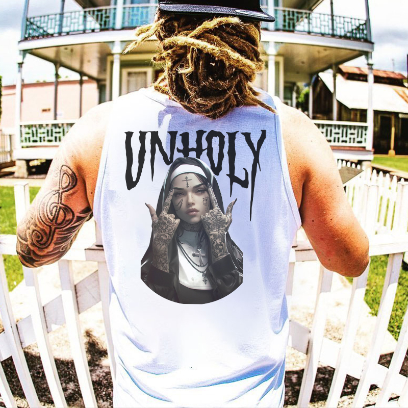 UNHOLY Defiant Nun Print Men's Vest