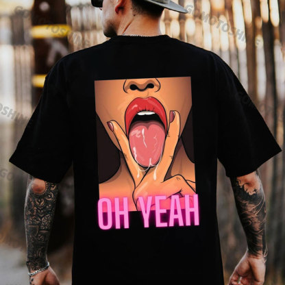 OH YEAH Dirty Woman Print Men's T-Shirt