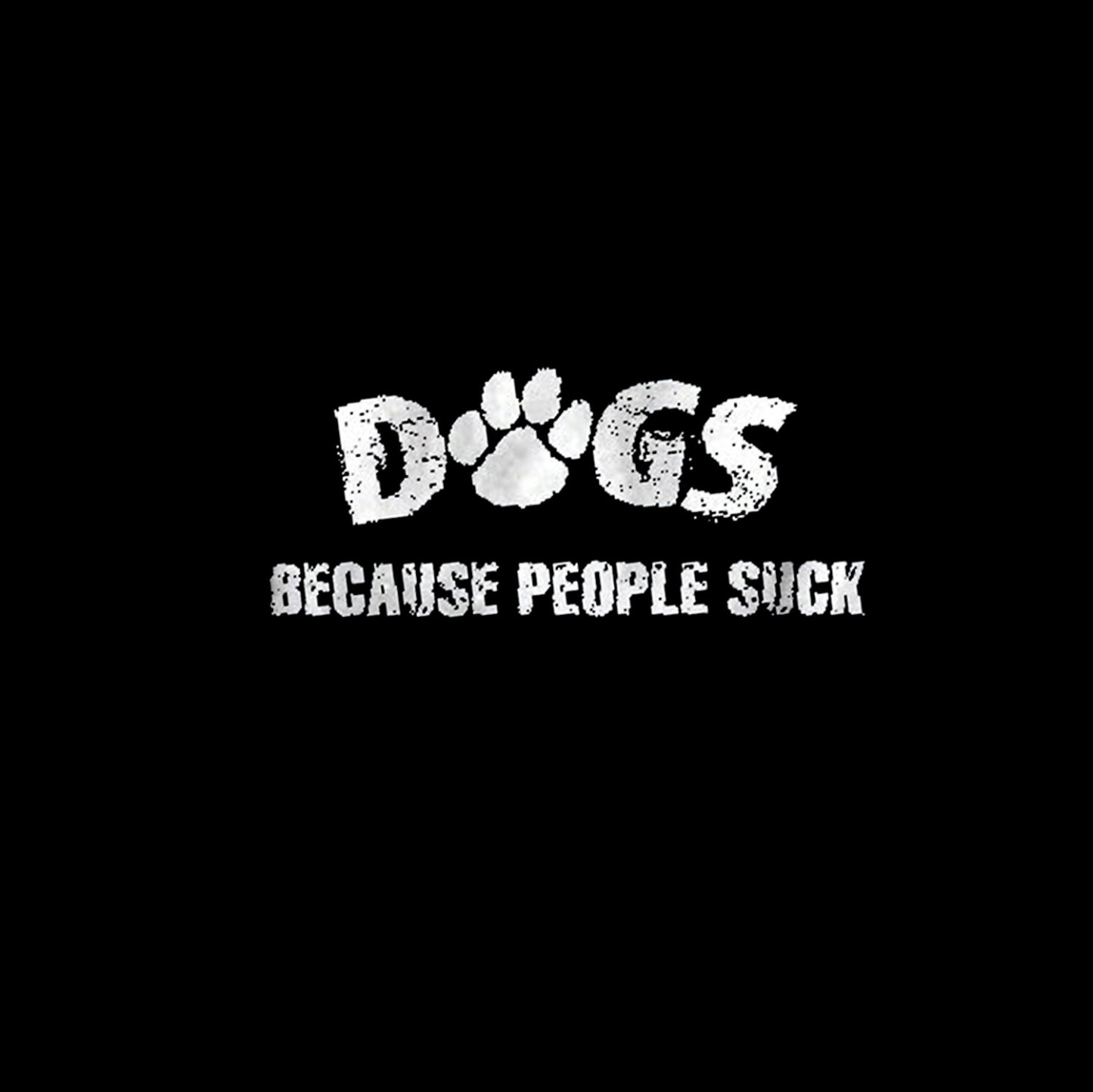 DRUGS BECAUSE PEOPLE SUCK Letter Casual Black Print Hoodie