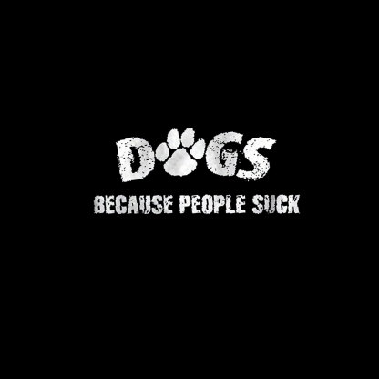 DRUGS BECAUSE PEOPLE SUCK Letter Casual Black Print Hoodie