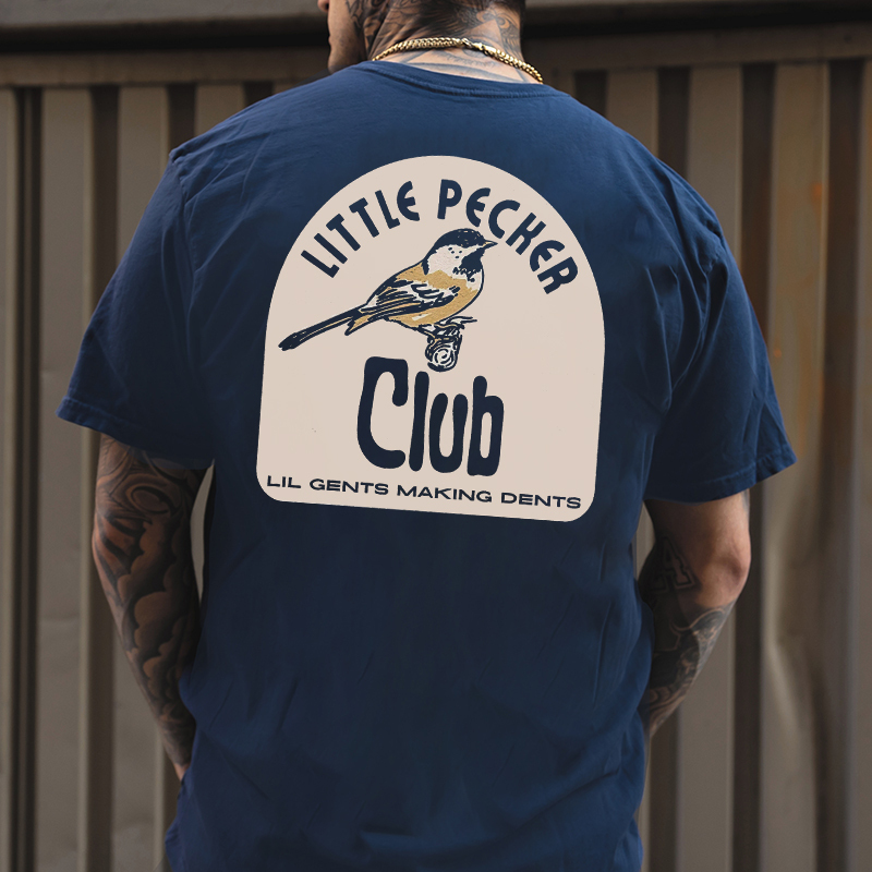 LITTLE PECKER CLUB LIL GENTS MAKING DENTS Print T-Shirt