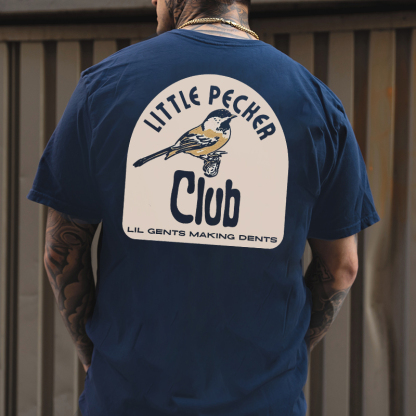 LITTLE PECKER CLUB LIL GENTS MAKING DENTS Print T-Shirt