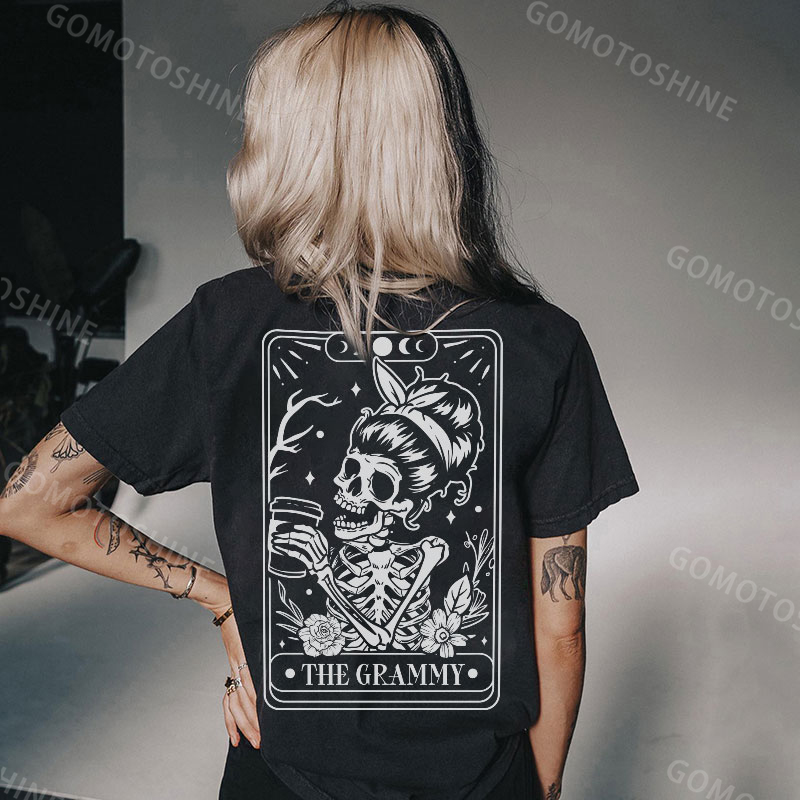 THE GRAMMY Skeleton Lady Print Women's T-shirt
