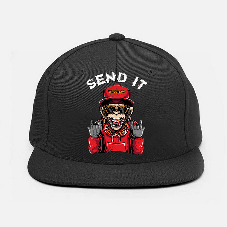 SEND IT Hip Hop Chimpanzee Fashion Cap