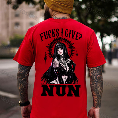 FUCKS I GIVE NUN Divine Nun Print Men's T-Shirt