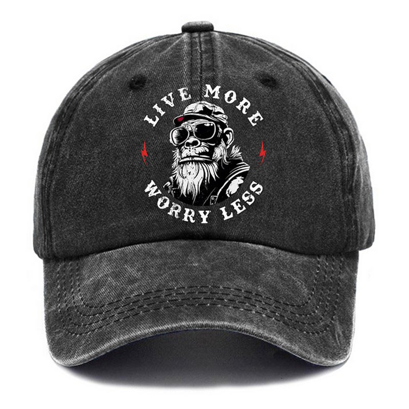 LIVE MORE WORRY LESS Fashion Cap