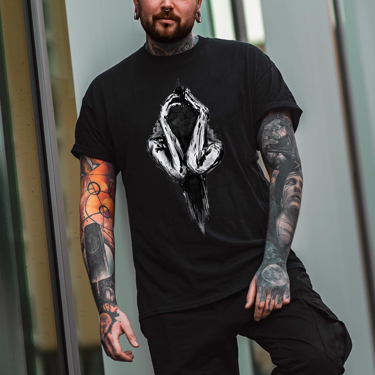 SAD GIRL Decadent Life Print T-shirt