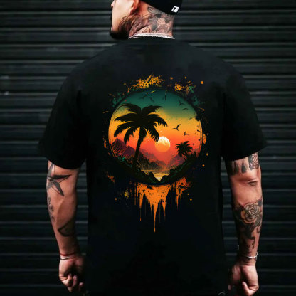 Holiday Paradise Printed Men's T-shirt