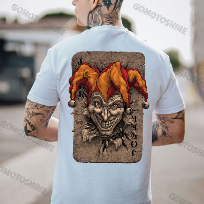 Poker Joker Print Men's T-Shirt