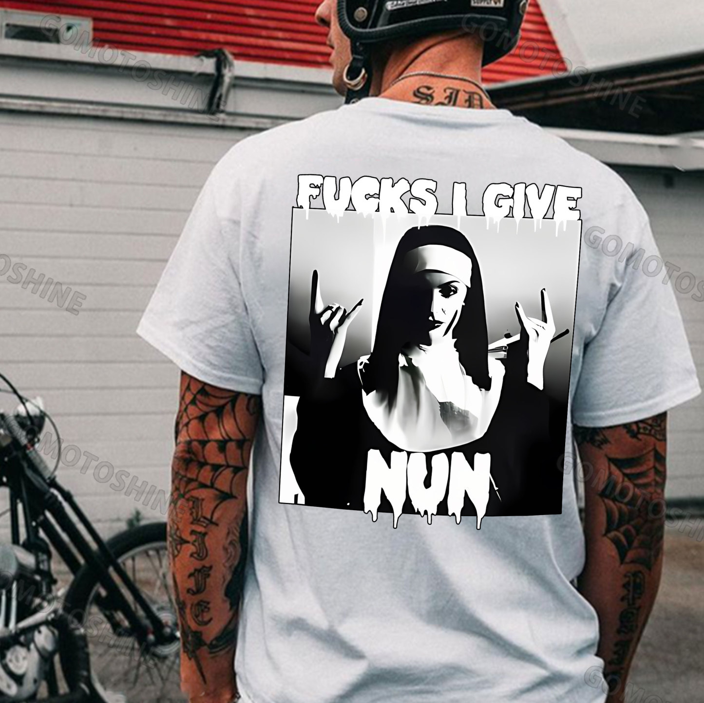 FUCKS I GIVE NUN Nun Print Men's T-Shirt