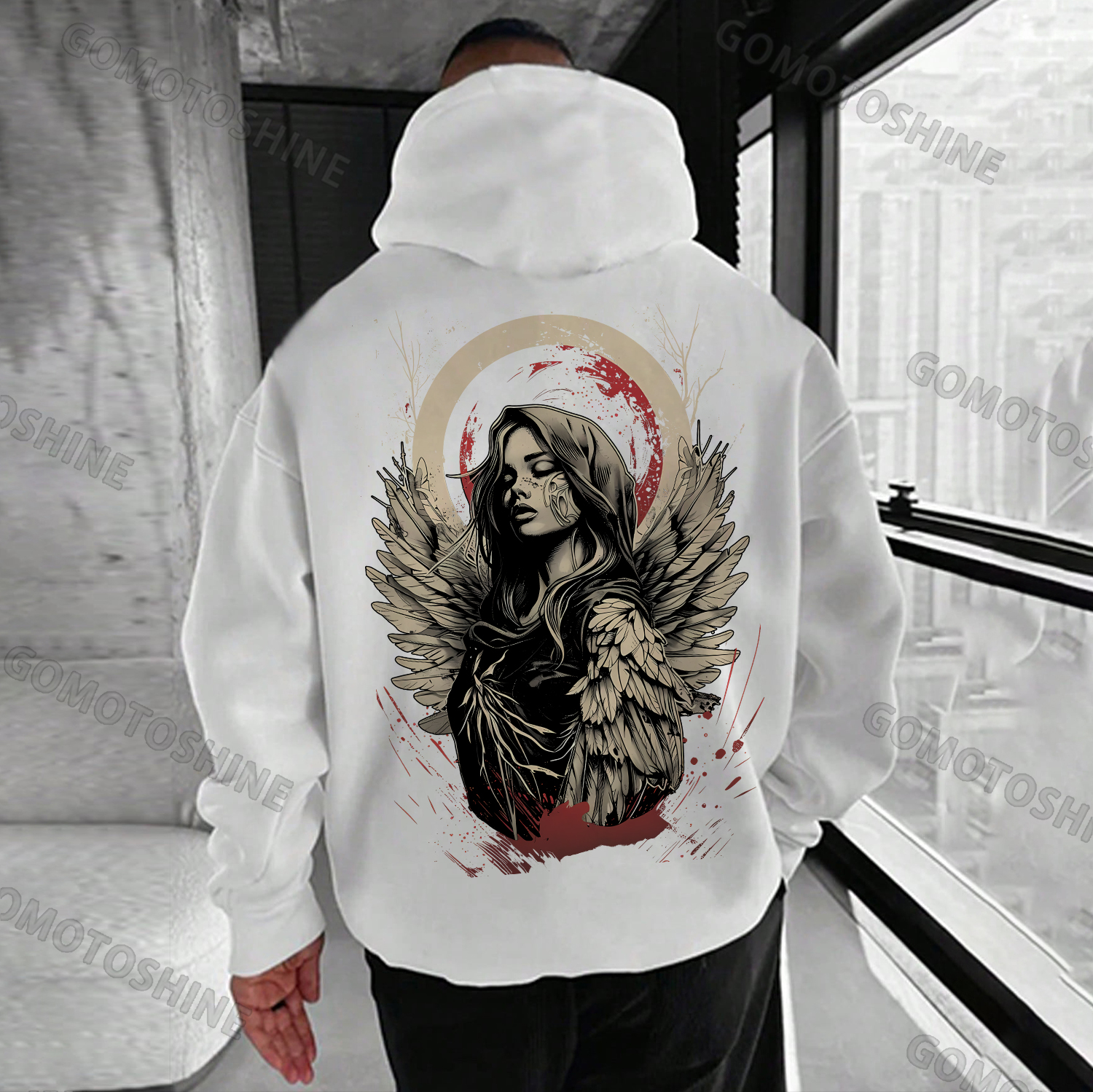 Doomsday Angel Print Men's Hoodie