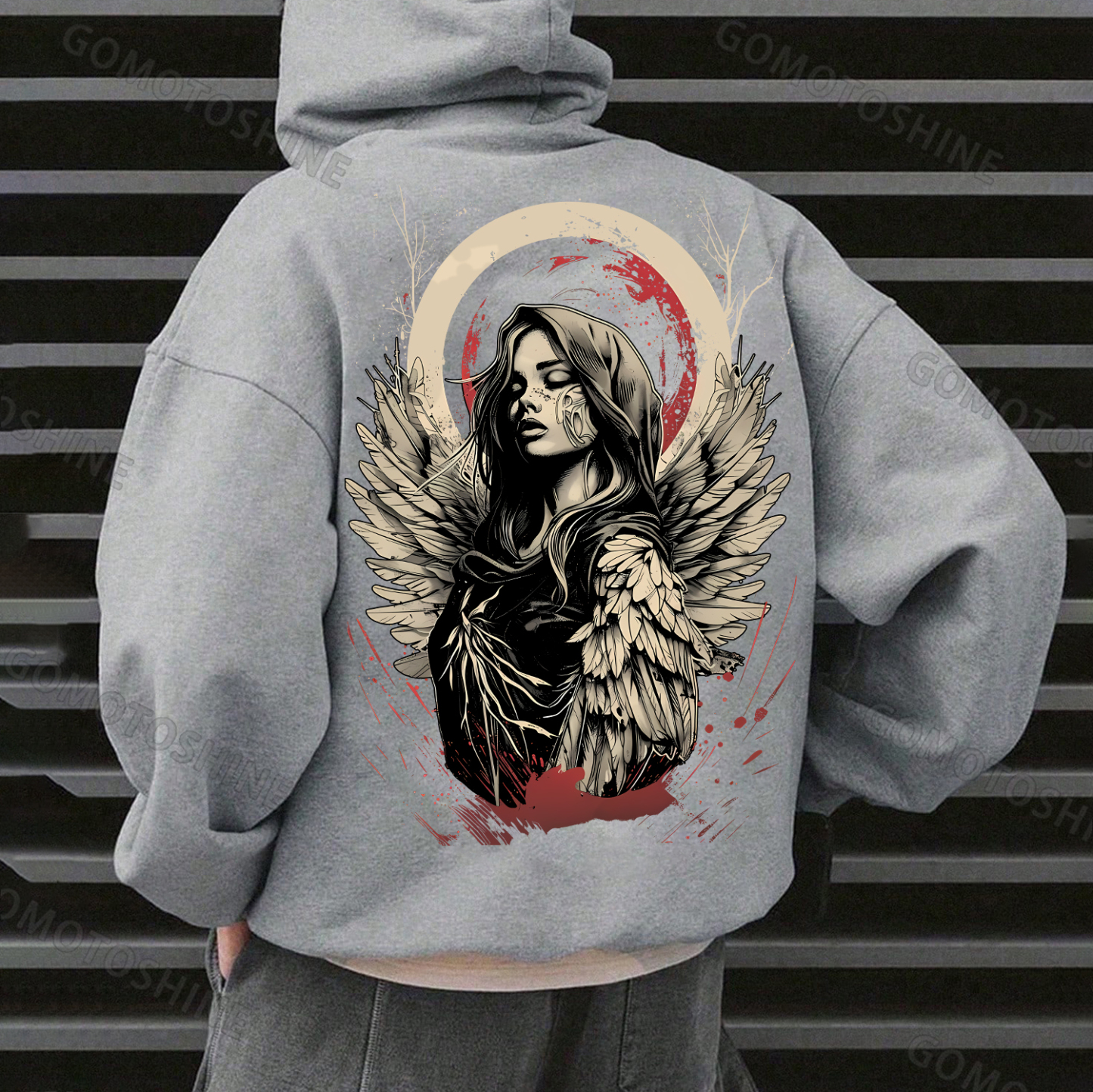 Doomsday Angel Print Men's Hoodie